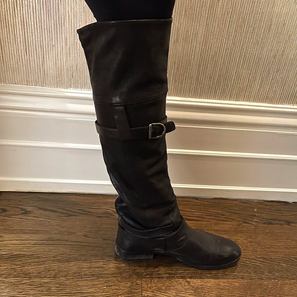 Barney's CO-OP Vero Cuoio Black Leather Boots 39.5